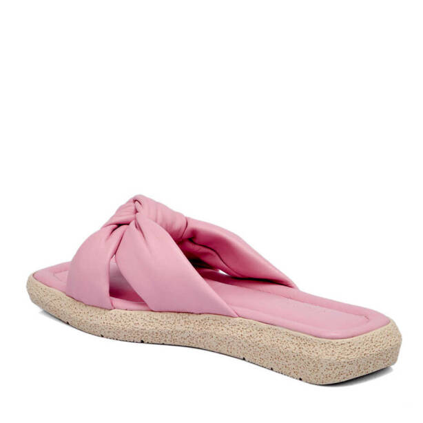 Pembe Hakiki Deri Kadın Terlik - K24Y1TR67432-S1T - 3