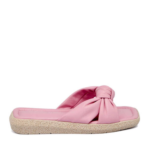 Pembe Hakiki Deri Kadın Terlik - K24Y1TR67432-S1T - 1