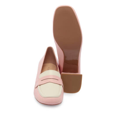 Pembe Deri Kadın Topuklu Ayakkabı - K25I1AY67809-A60 - 4