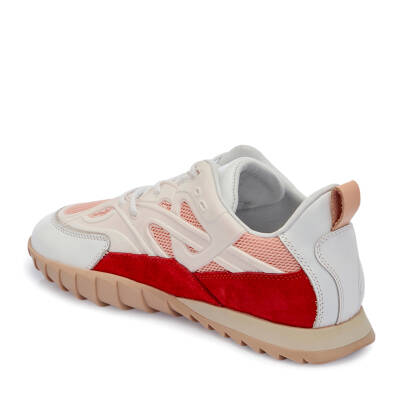 Pembe Deri-Tekstil Kadın Sneaker - K25I1AY67899-T4Z - 2