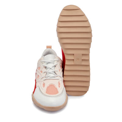 Pembe Deri-Tekstil Kadın Sneaker - K25I1AY67899-T4Z - 4