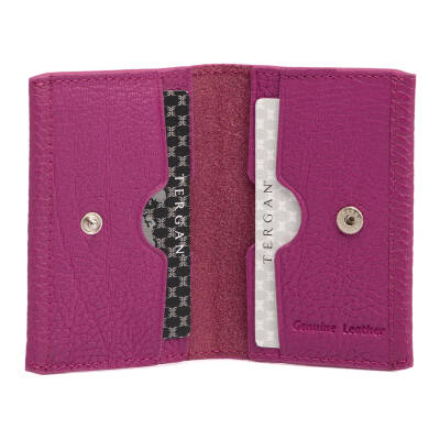 Pembe Deri Unisex Kredi Kartlık - S1KK00000266-C42 - 2