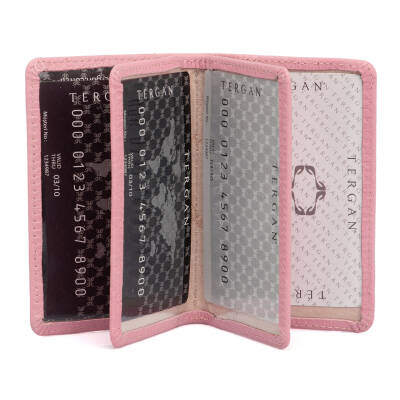 Pembe Deri Unisex Kredi Kartlık - S1KK00001601-M4M - 2