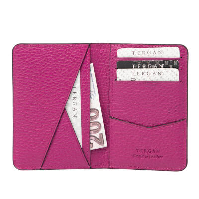  Pembe Deri Unisex Kredi Kartlık - S1KK00001645-R1N - 2