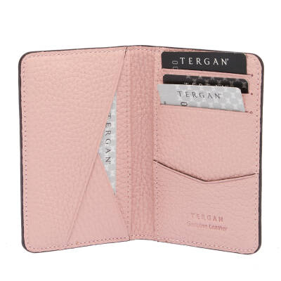 Pembe Deri Unisex Kredi Kartlık - S1KK00001645-T8A - 2