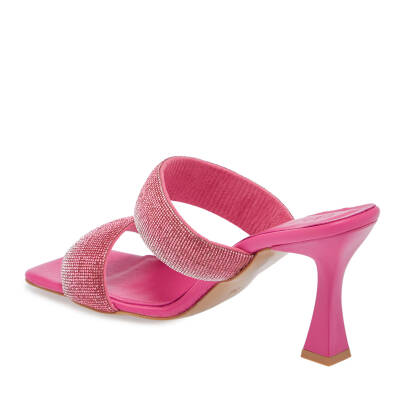 Pembe Deri-Vegan Kadın Terlik - K24Y1TR67431-I4Q - 2