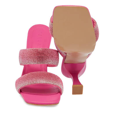 Pembe Deri-Vegan Kadın Terlik - K24Y1TR67431-I4Q - 4