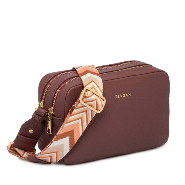 Pembe Hakiki Deri Kadın Çapraz Askılı Çanta - S25K1BC80518-V3K - 2