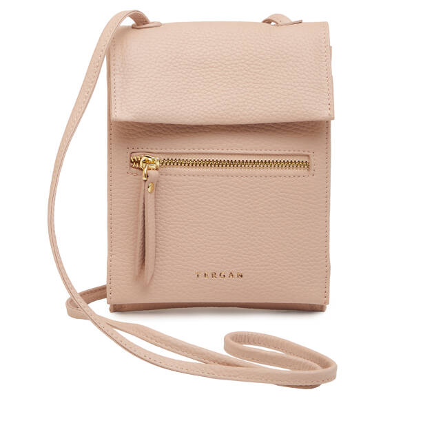 Pembe Hakiki Deri Kadın Çapraz Askılı Çanta - S26Y1BC80168-T8A 