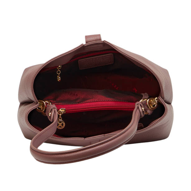 Pembe Hakiki Deri Kadın Omuz Çantası - S26Y1BC80532-V3K - 4