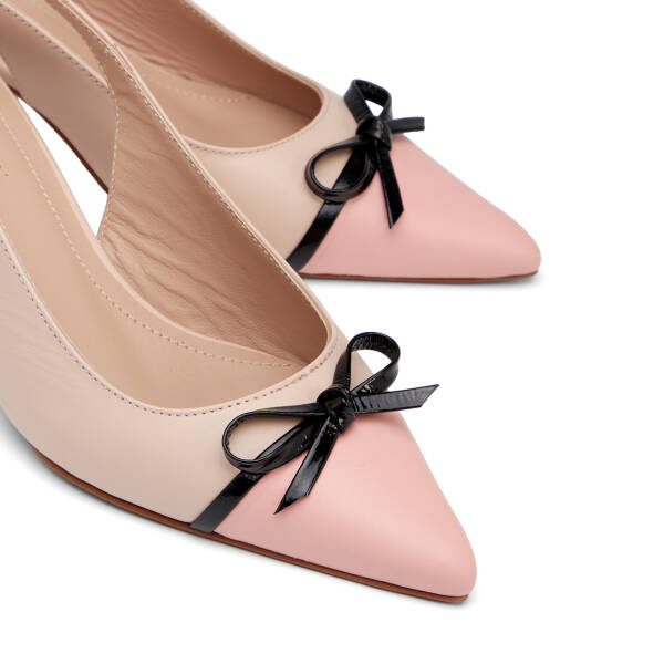 Pembe Hakiki Deri Kadın Stiletto - K26Y1AY68392-K2W - 3