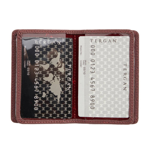 Pembe Hakiki Deri Unisex Kredi Kartlık - S1KK00001601-V3K - 2