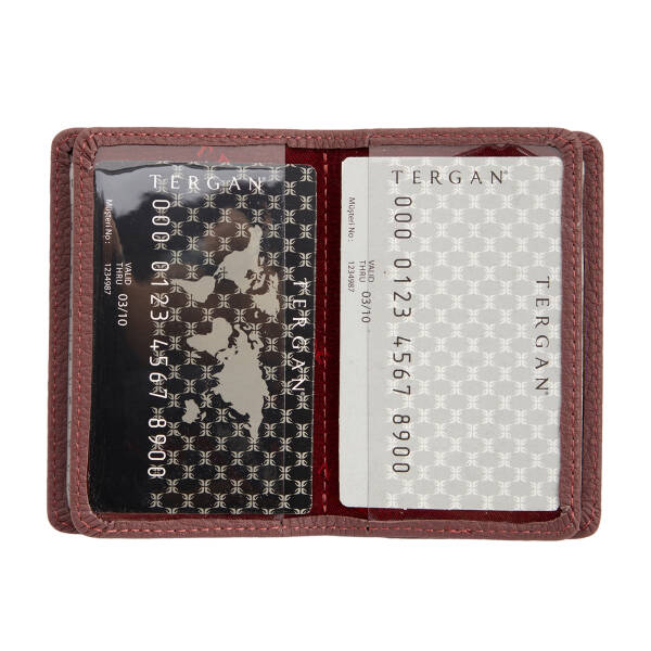 Pembe Hakiki Deri Unisex Kredi Kartlık - S1KK00001601-V3K - 2