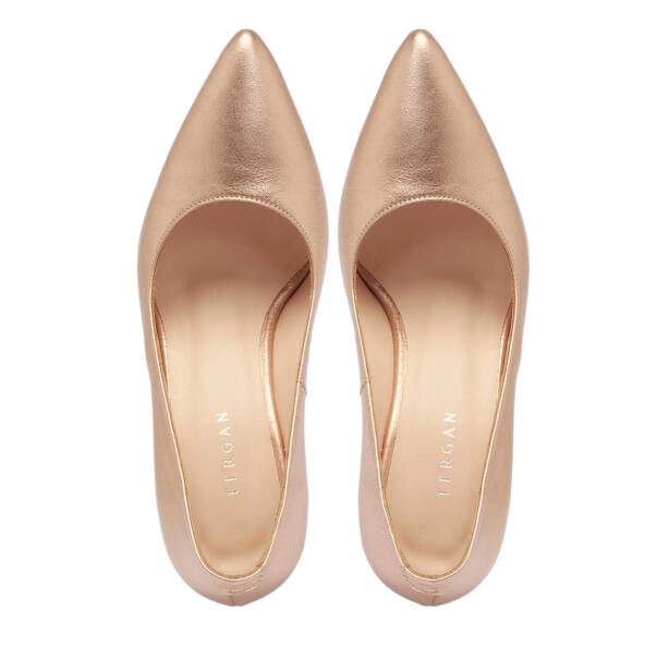 Pembe Metalik Deri Kadın Stiletto - K24S1AY67599-U2L - 5