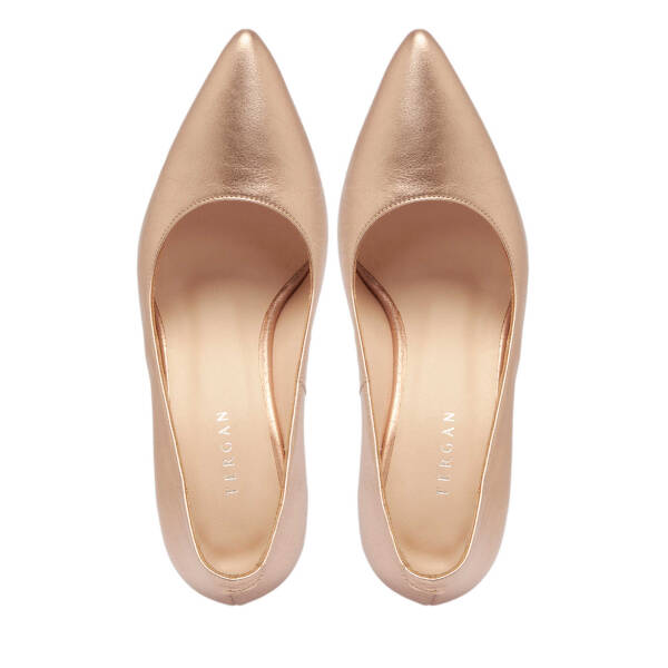 Pembe Metalik Deri Kadın Stiletto - K24S1AY67599-U2L - 5
