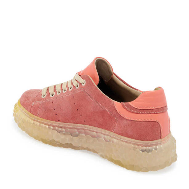 Pembe Süet Deri Kadın Sneaker - K24I1AY67334-T4Z - 2