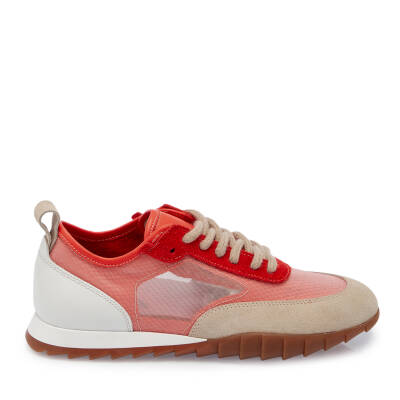Pembe Süet Deri Kadın Sneaker - K25I1AY68117-U8P - 3