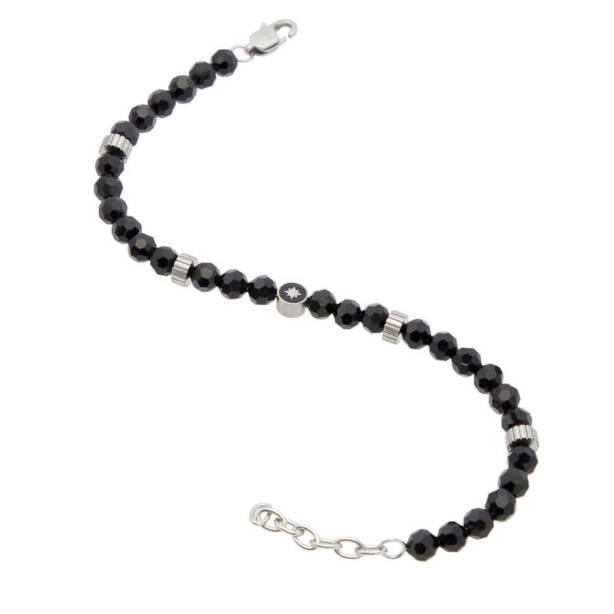 Platin Cam Erkek Bileklik - E1BLK0410318-S0X - 2