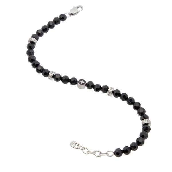 Platin Cam Erkek Bileklik - E1BLK0410318-S0X - 2