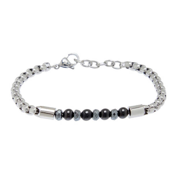 Platin Çelik Erkek Bileklik - E1BLK0410426-S0X - 1