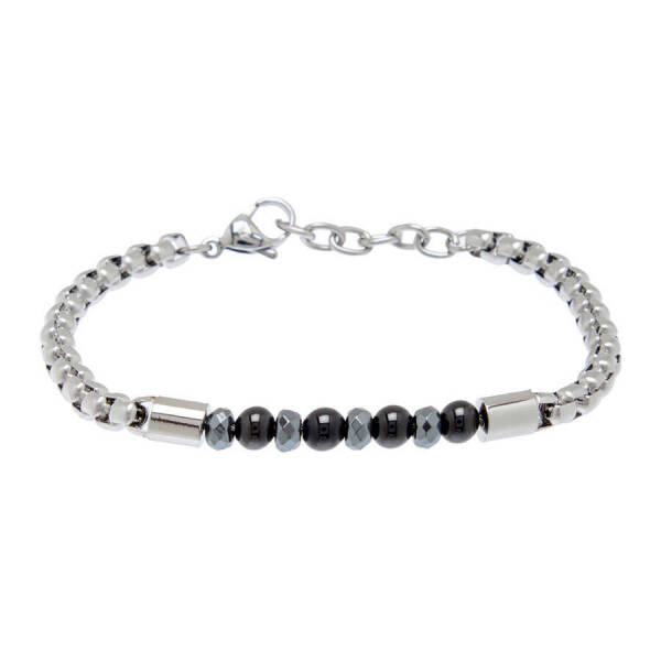 Platin Çelik Erkek Bileklik - E1BLK0410426-S0X - 1