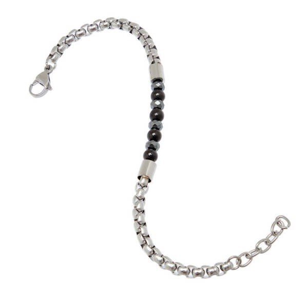 Platin Çelik Erkek Bileklik - E1BLK0410426-S0X - 2