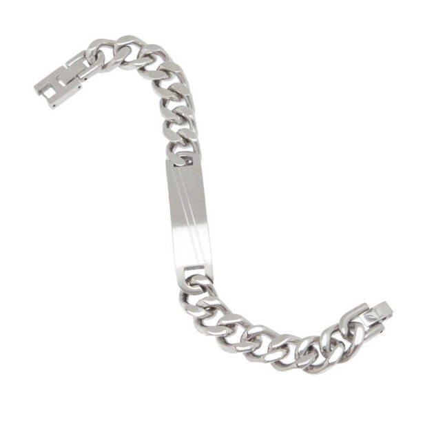Platin Çelik Erkek Bileklik - E1BLK0410437-D69 - 2