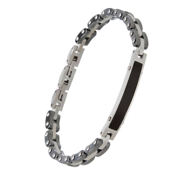 Platin Çelik Erkek Bileklik - E1BLK0410489-S0X - 2