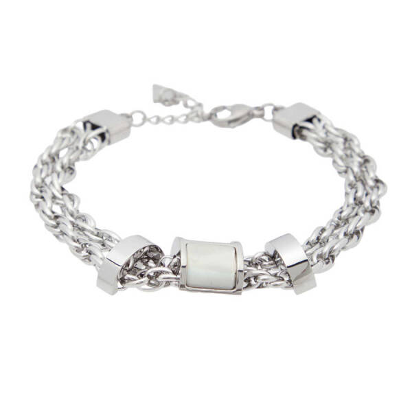 Platin Çelik Kadın Bileklik - K1BLK0450196-D69 - 1