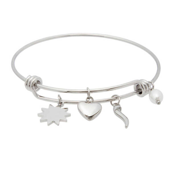 Platin Çelik Kadın Bileklik - K1BLK0450208-D69 - 1