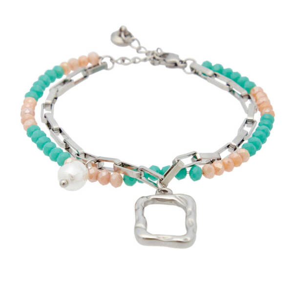 Platin Çelik Kadın Bileklik - K1BLK0450212-D69 - 1