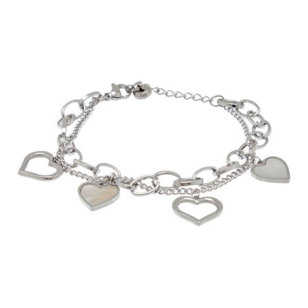 Platin Çelik Kadın Bileklik - K1BLK0450248-D69 - 1