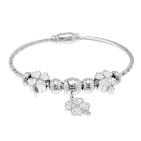 Platin Çelik Kadın Bileklik - K1BLK0450260-D69 - 1