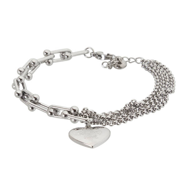 Platin Çelik Kadın Bileklik - K1BLK0450284-D69 - 1