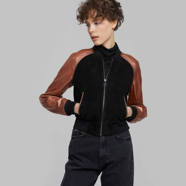 Platin Deri Kadın Deri Mont - K21KDM320184-R6W - 2