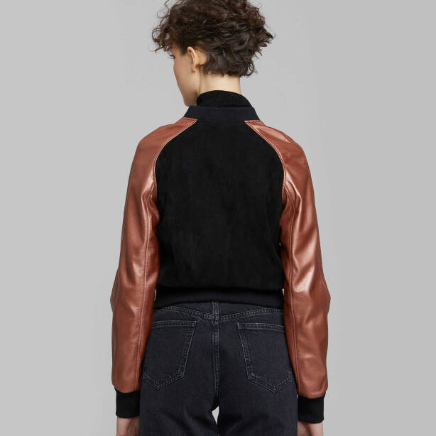 Platin Deri Kadın Deri Mont - K21KDM320184-R6W - 4