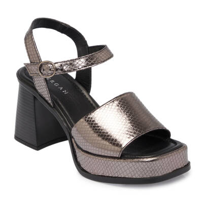 Platin Deri Kadın Sandalet - K24Y1SN67285-O1U - 1