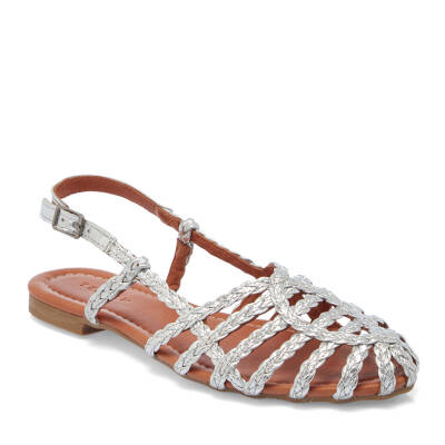 Platin Deri Kadın Sandalet - K25Y1SN67954-L9L 
