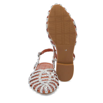 Platin Deri Kadın Sandalet - K25Y1SN67954-L9L - 4