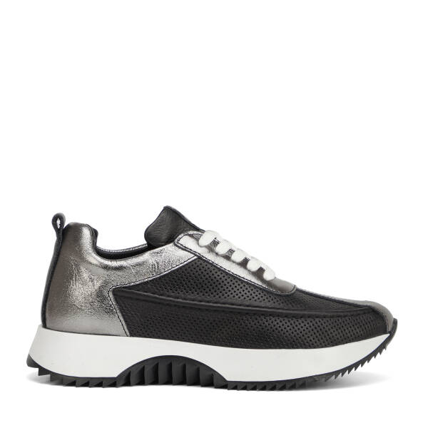 Platin Hakiki Deri Kadın Sneaker - K26I1AY68474-M4Q - 1