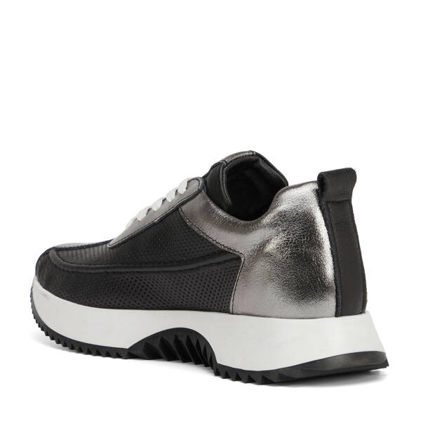 Platin Hakiki Deri Kadın Sneaker - K26I1AY68474-M4Q - 4
