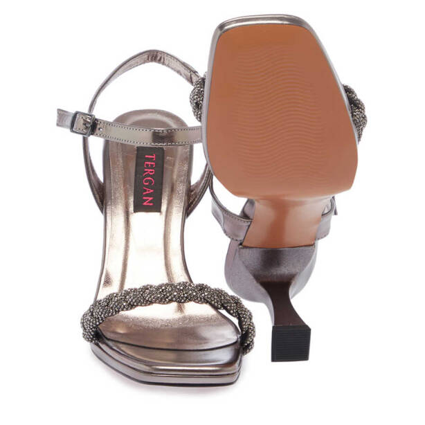 Platin Vegan Kadın Abiye Ayakkabı - K24Y1AY67223-O58 - 4