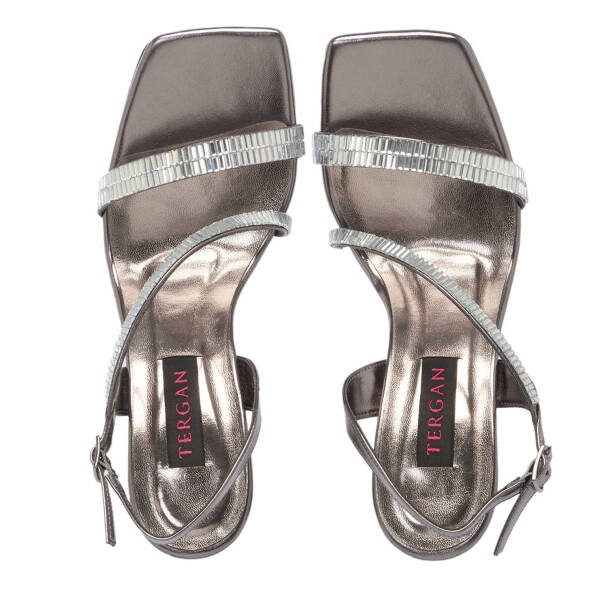 Platin Vegan Kadın Abiye Ayakkabı - K25Y1AY67816-O58 - Tergan