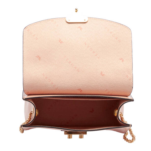 Pudra Deri Kadın Çapraz Askılı Çanta - S24K1BC78972-T40 - 4