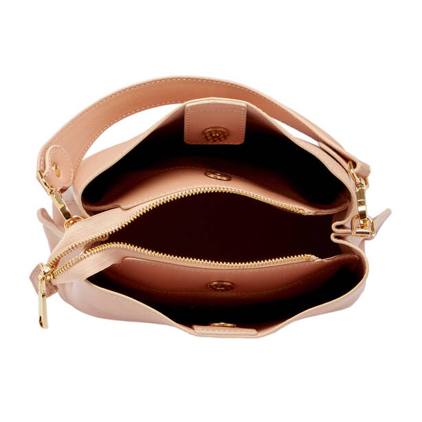 Pudra Deri Kadın Çapraz Askılı Çanta - S24K1BC80285-Z96 - 4