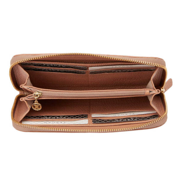 Pudra Hakiki Deri Kadın Cüzdan - S1CB00005734-I0U - 3