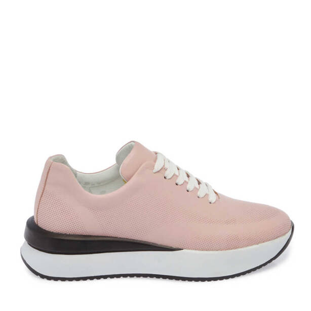 Pudra Deri Kadın Sneaker - K24I1AY67313-A67 - Tergan