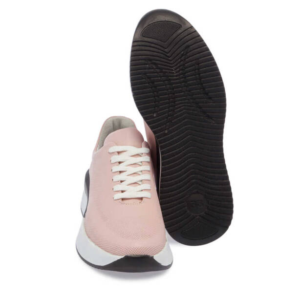 Pudra Deri Kadın Sneaker - K24I1AY67313-A67 - Tergan