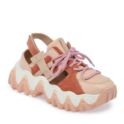  Pudra Deri Kadın Sneaker - K24I1AY67341-A67 