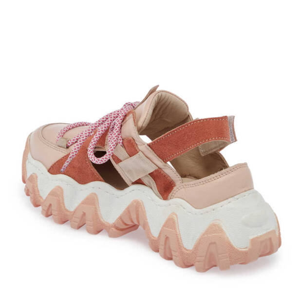 Pudra Hakiki Deri Kadın Sneaker - K24I1AY67341-A67 - 3